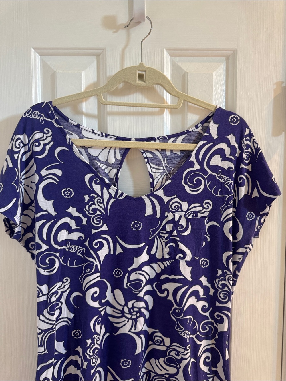 Lilly Pulitzer Daniella Dress Seahorse Seashell Pattern Resort Travel - Picture 3 of 10